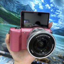 Sony Alpha a5000 Digital irrorless Camera with PZ 16-50mm Lens Work Well Pink