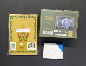 Lote Legend of Zelda: Diario de Cubierta NES, Taza Escudo Hylian, Cartera