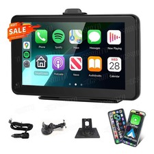 Autoradio Portatile 7 Pollici Apple CarPlay Android Auto Wireless USB BT Navi GPS