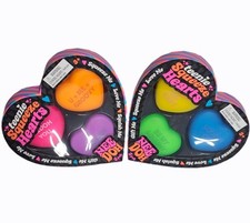 2-Pack Complete Set Teenie NeeDoh Squeeze Hearts 3 Pack Sensory Stress Toys