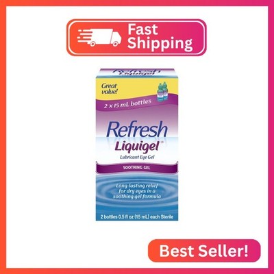 Refresh Liquigel Lubricant Eye Gel, 2 Bottles 0.5 Fl Oz (15mL) Each Sterile (30m | eBay Refresh Liquigel Lubricant Eye Gel, 2 Bottles 0.5 Fl Oz (15mL) Each Sterile (30m | eBay
