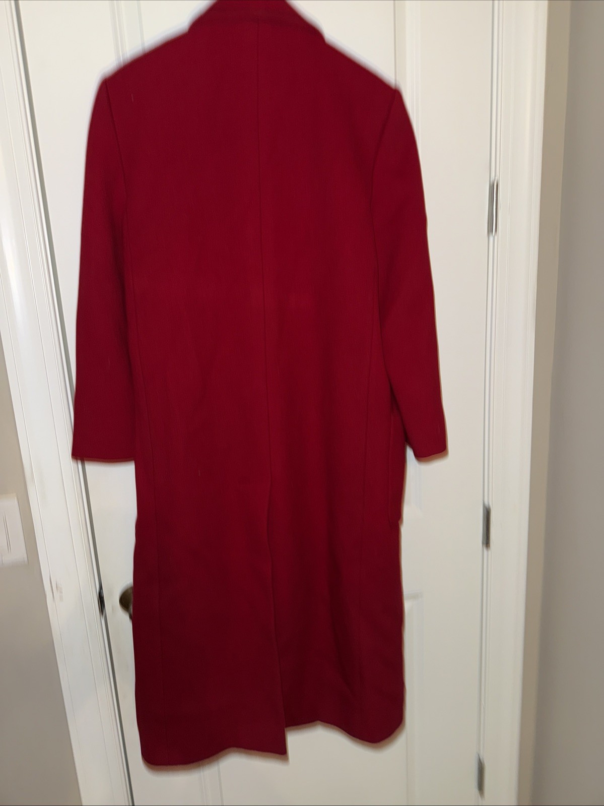 Red Lord & Taylor Perry Ellus Portfolio Sz 8   100% Wool Coat