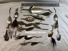 Lot Of 11 Vintage Spinner Lures Pflueger McMurray Muskill Bearcat Bull Dog Misc