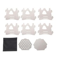Outdoor Folding Stove Portable Backpacking Camping Stove With Storage Pouch