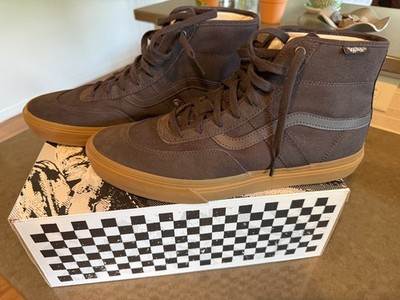 Size 11 (US Mens) - Vans Skate Gilbert Crockett High Brown Gum