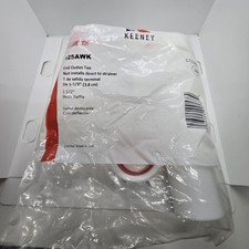 KEENEY 1-1/2 in. End Outlet Tee White PVC Sink 125AWK With Baffle