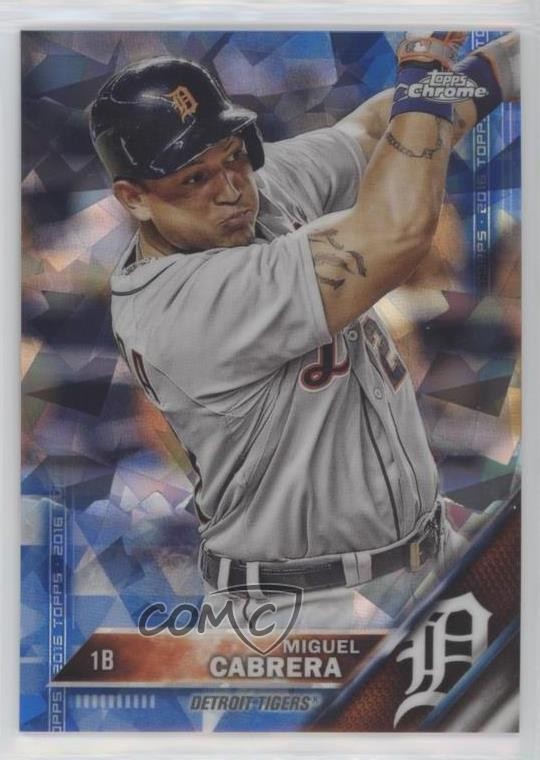 2016 Topps Box Set Chrome Sapphire Edition /250 Miguel Cabrera #250 7k6