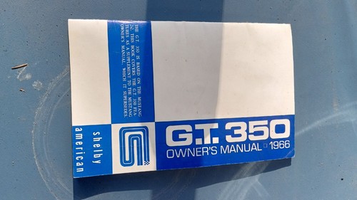 ORIGINAL 1966 Shelby American GT350 Mustang Owners Manual RARE ORIGINAL