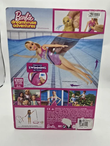 Blonde Swim N Dive Malibu Barbie Doll and Dog Playset Dreamhouse Adventures - Picture 3 of 4