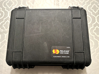 Pelican 1450 Hard Case - Black w/Foam 