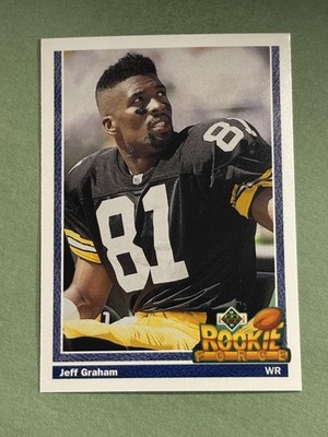 Jeff Graham Rookie 1991 Upper Deck Pittsburgh Steelers #616 NN553