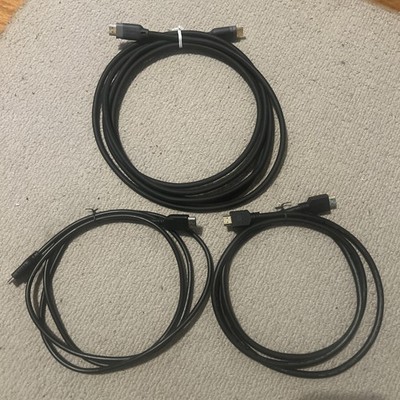 Lot Of 5 - 4k HDMI Cables   6ft - 6 1/2 ft - 12 ft & 2 - 3  Speed 4K Ultra HD