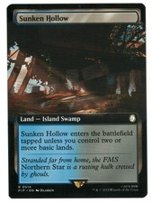 MTG Sunken Hollow Extended Art Fallout Magic The Gathering TCG