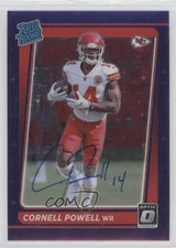 2021 Panini Donruss Optic Purple Stars Prizm 10/50 Cornell Powell #240 Auto 0qw3
