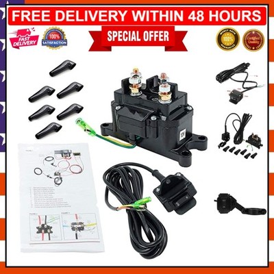 12V 250A Winch Relay and Switch Combo - Perfect for Polaris & Off-Road Vehicles