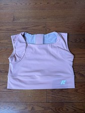 Forme Sports Bra Womens XL Pink Mesh Back Supportive Athletic Crop Top Power USA