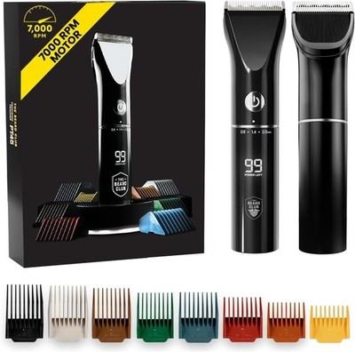 Professional Cordless Barber Clippers & Zero Gap Trimmer Set for Men, RPM