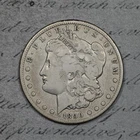 1890-CC Morgan Dollar Tailbar Variety Carson City! #EWH9 VAM-4