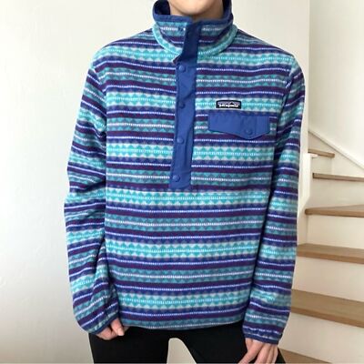 Patagonia Reversible Snap-T Glissade Pullover Harvest Moon Blue