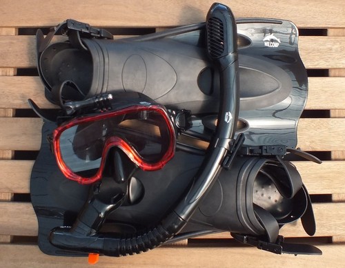 GoPro Snorkellng Diving Set WIL-SS-32R with GoPro Mask - Dry Snorkel - Fins - Picture 12 of 18