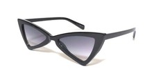 Triangle Cat Eye Sunglasses Flat Dark Lenses Plastic Frames Vintage Style Women.