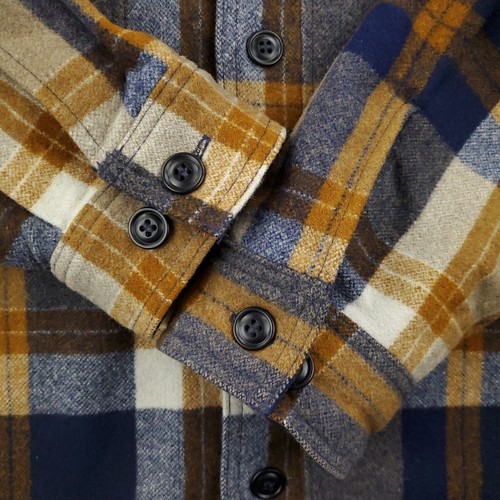 C.C. Filson Jac-Shirt Wool Flannel Overshirt Made USA Navy Bronze Men's XL - Picture 10 of 12