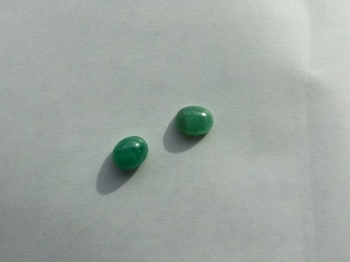 Natural Earth Mined Emerald Cabochons 10x8 MM 5.5 Carats All Natural Emerald