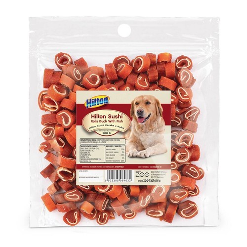 Snack pour chiens Hilton Soft duck sandwich Canard 500 g main image 1