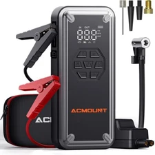 Acmount Jump Starter with Air Compressor, 7000A Car Jump Starter 150PSI Tire
