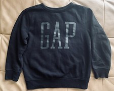 GAP Kids Unisex Logo Sweatshirt Black Medium 8 EUC