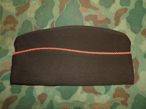 WW2 US Army Enlisted Man's Signal Corps Garrison Cap (OD Gaberdine) - Picture 2 of 4