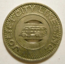 Joliet City Lines (Illinois) transit token - IL455I