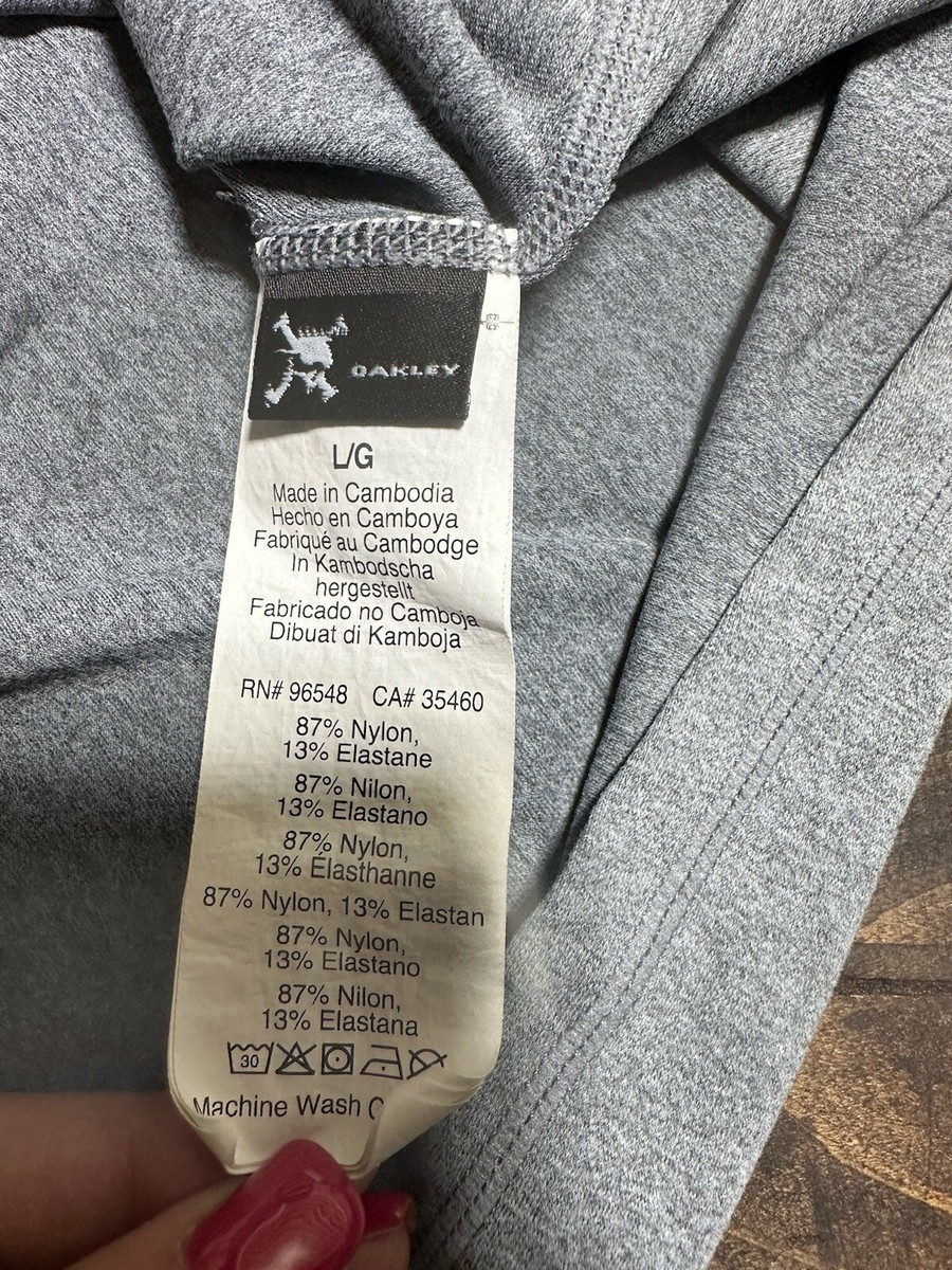 Oakley レザージャケット XL グレー Mens Grey Oakley Long Sleeve 1/4 Zip Long Sweatshirt