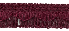 Burgundy, Ruby 1.5" Scallop Fringe Gimp [By The Yard]
