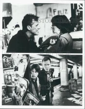 1992 Press Photo Actor James Woods, Michael J. Fox in "The Hard Way"