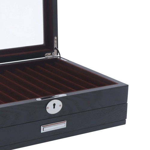 Penna in legno nera 1/2/3 strato display box penna stilografica da collezione 12/23/34 # - Foto 30 di 48