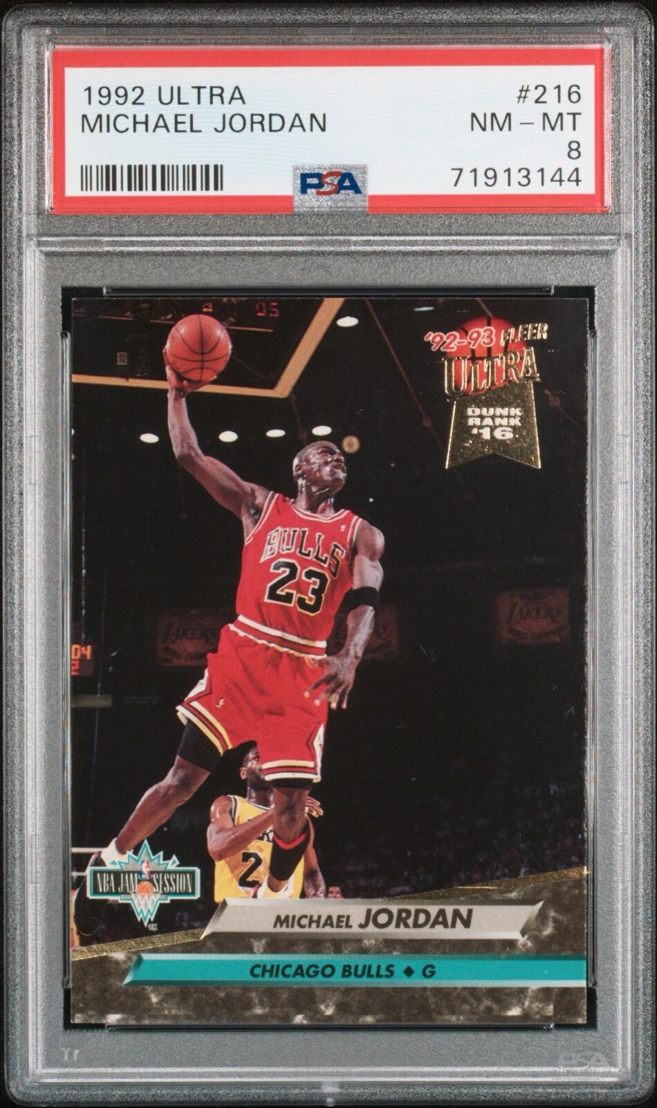 1992 ULTRA MICHAEL JORDAN #216 PSA 8