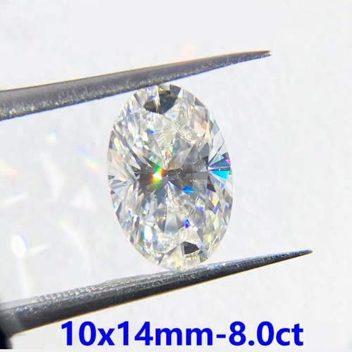 0.5-20ct Oval Cut Loose Moissanite D Color VVS1 Real Gem Stone W/ GRA Wholesale - Picture 21 of 23