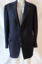 Canali Proposta Navy 100 Pure Wool Jacquard Sport Coat Blazer Jacket 50R US/40R