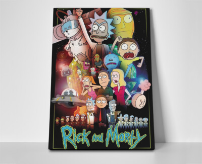 Rick and Morty Cast Poster or Canvas