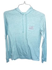 Vineyard Vines Mint Hooded Long Sleeve Shirt S Jersey Casual Skater Athleisure
