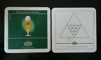 Beer mat Jever Frisian brewery to Jever GmbH & Co. KG (3)