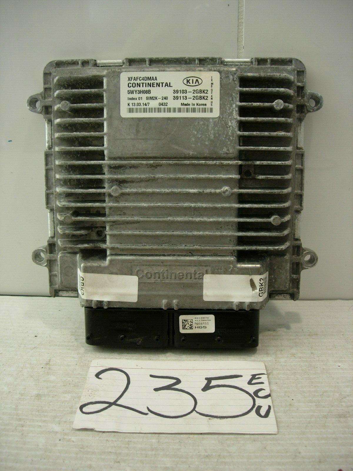 14 15 Kia Sorento  #235 Engine Computer ECM ECU 39103-2GBK2
