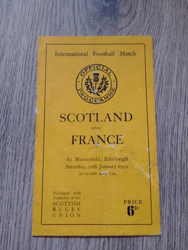Scotland v France Rugby Programmes 1948 - 2012 - Picture 12 of 66