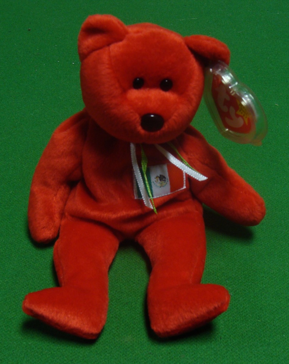 Osito: the Mexican Bear TY Beanie Baby - original NO number