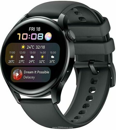The Price Of HUAWEI WATCH 3 Active Edition Black Fluoroelastomer Strap Smart Watch CN SHIP | Huawei Phone