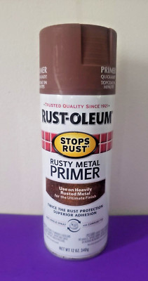 Rust Stops Spray Paint 12-oz Flat Rusty Metal Primer Rust-Oleum 7769830 NEW NOS