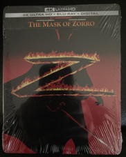 THE MASK OF ZORRO 25TH ANNIVERSARY 4K UHD  BLU-RAY. STEELBOOK ED 