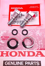 GENUINE HONDA CT70 K2-K4 & 76-79 (1973-79) TRIPLE TREE TOP FORK BOLTS CAPS OEM