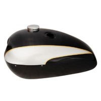 Passend FüR Triumph T140 Aubergine Schwarz Silber Benzin Kraftstoff Tank S2U